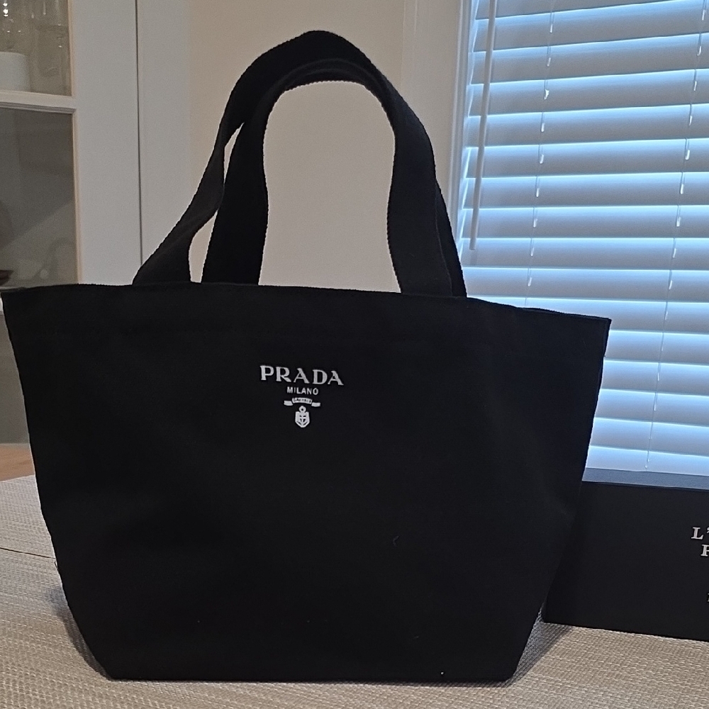PRADA Mini Tote Bag Novelty Blavk Limited Edition - Picture 2 of 9